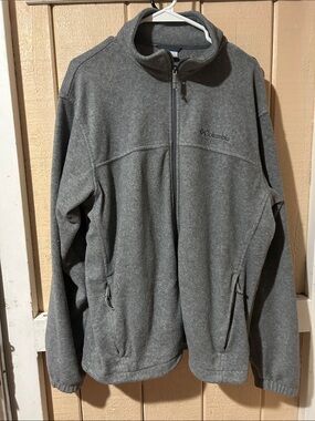 Columbia Men’s Gray Full-Zip Fleece Jacket